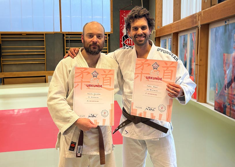  Zwei neue Judo-Schwarzgurte in unserem Trainer-Team